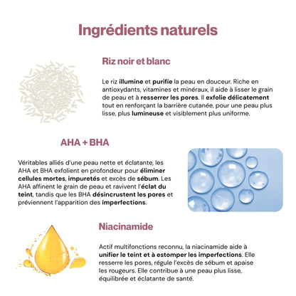 Duo exfoliant au riz