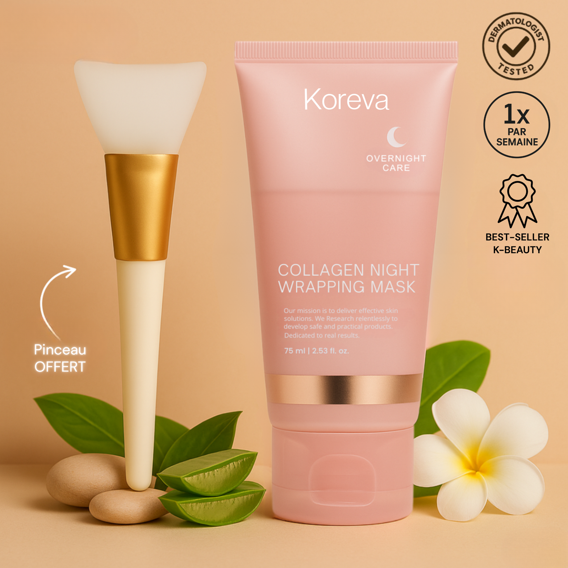 Masque de nuit au collagène