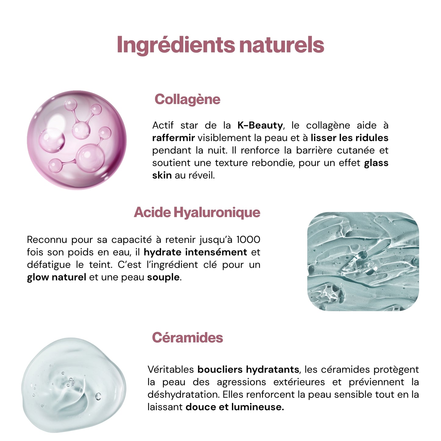 Crème hydratante à la gelée de collagène