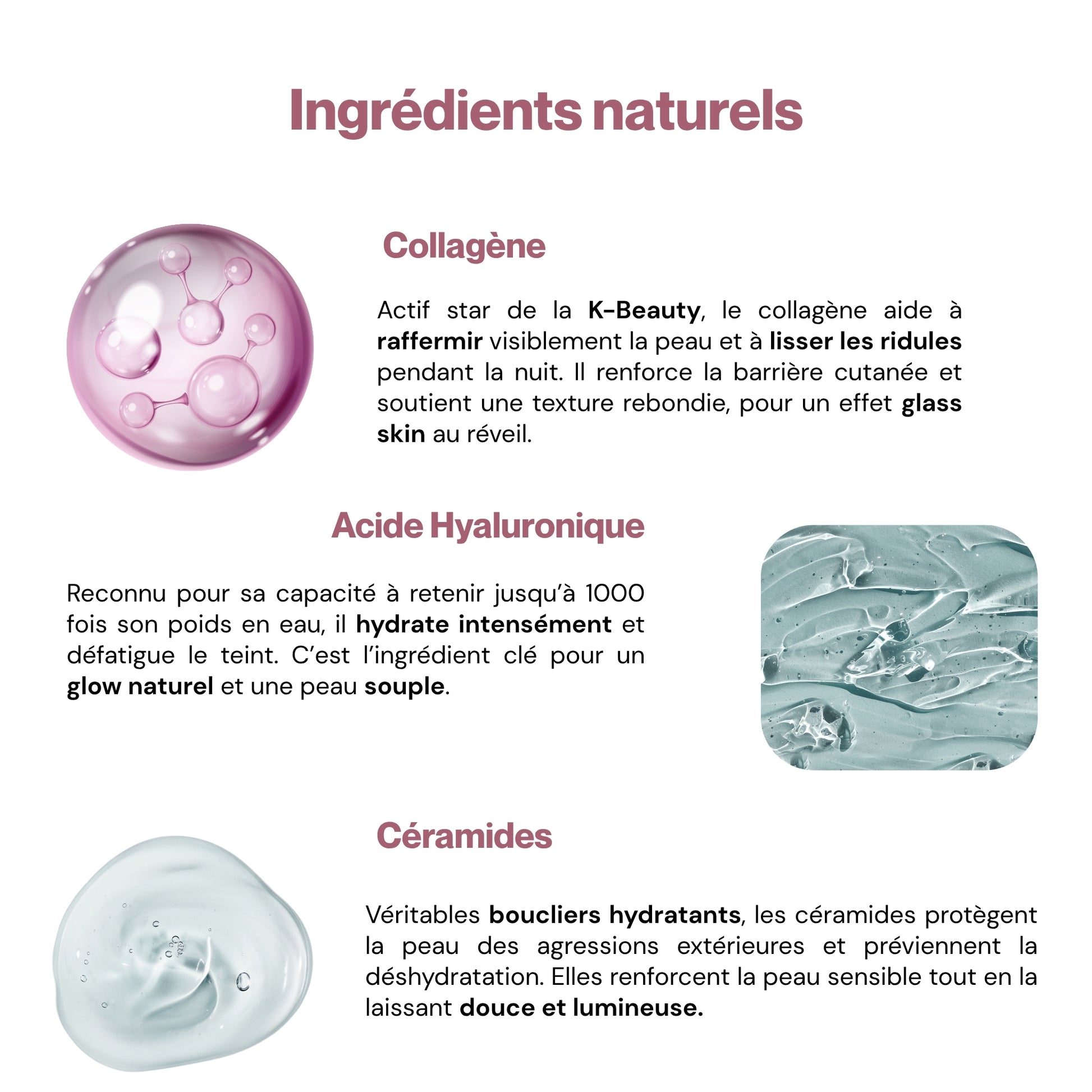 Crème hydratante à la gelée de collagène