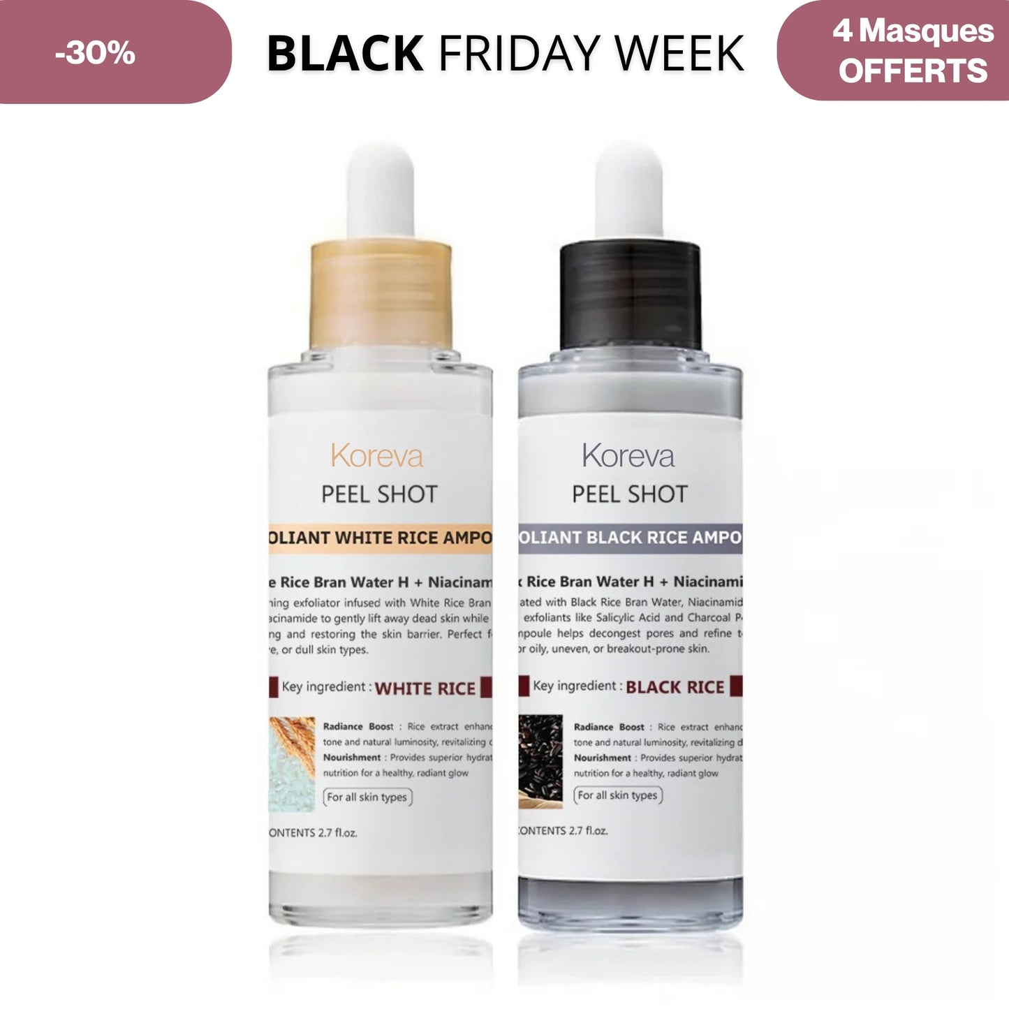 Duo exfoliant au riz