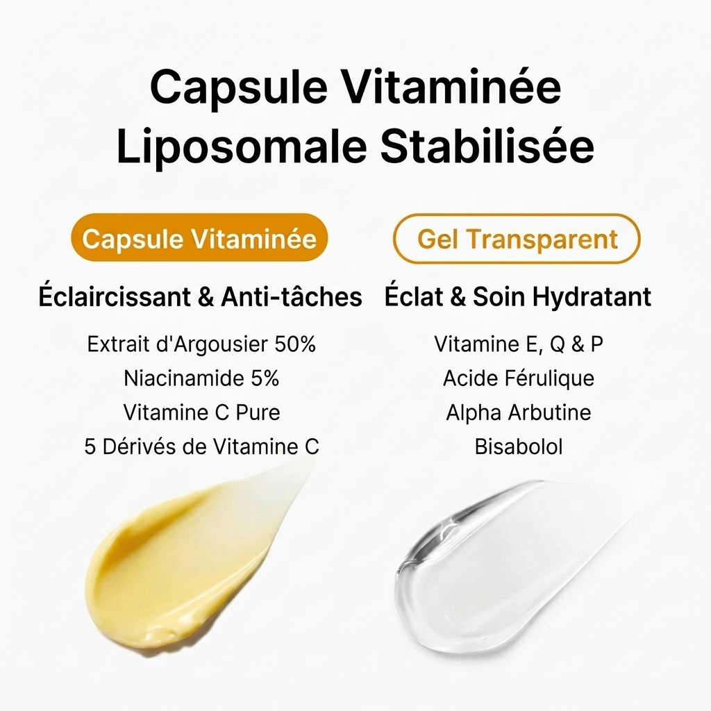 Crème capsules à la vitamine C