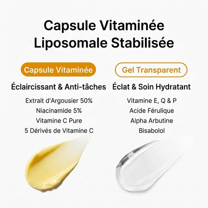 Crème capsules à la vitamine C