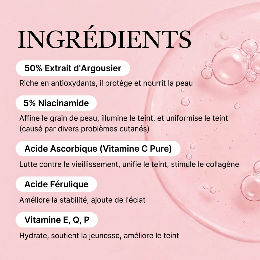 Crème capsules à la vitamine C
