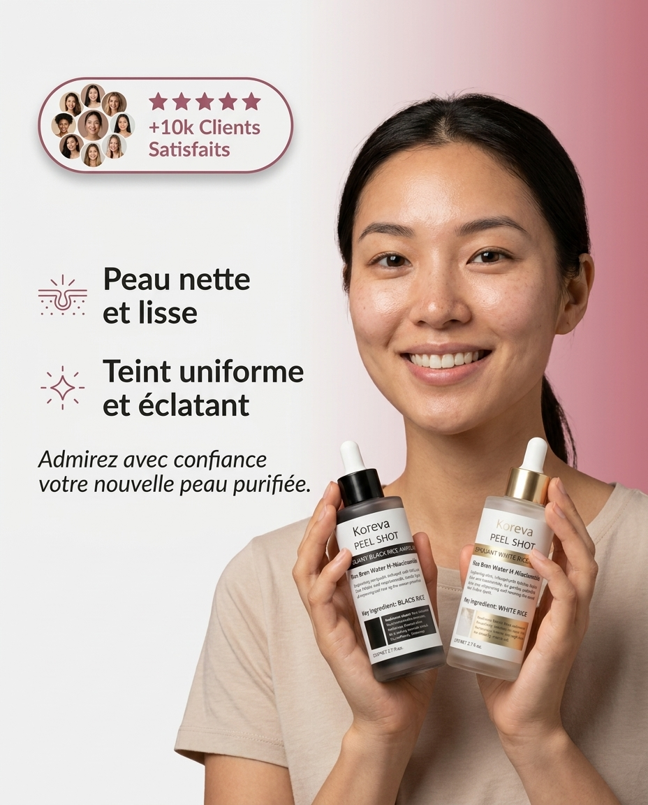 Peau nette et lisse